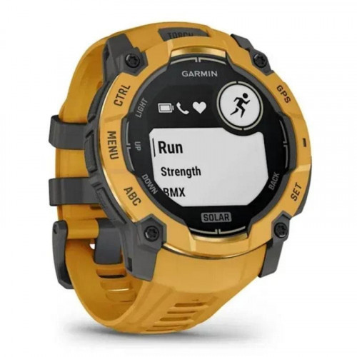 Garmin Instinct 3 GPS Bluetooth 50mm Power Glass Amarillo Talla Única Resistencia Agua 10ATM SpO2 Pulsómetro