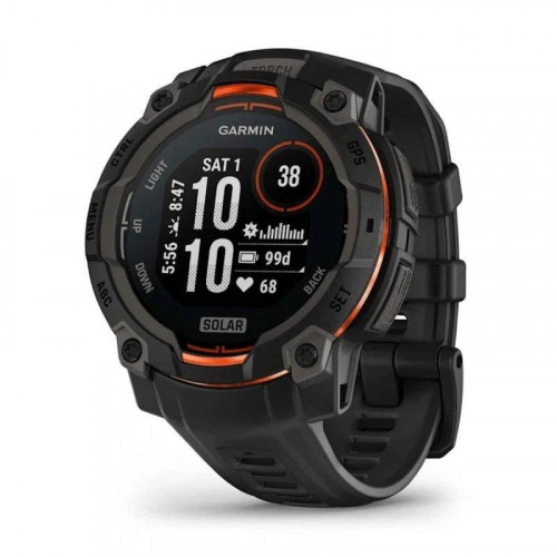 Garmin Instinct 3 Solar GPS Bluetooth 50mm MIP Negro Resistencia al Agua 10ATM SpO2 Pulsómetro
