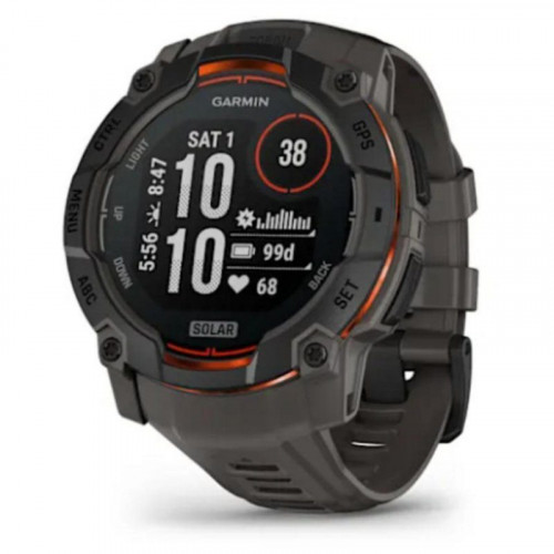 Garmin Instinct 3 Solar GPS Bluetooth 50mm MIP Negro Resistencia al Agua 10ATM SpO2 Pulsómetro