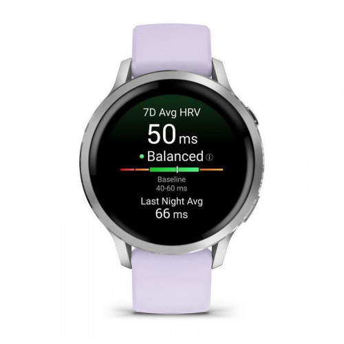 Garmin Venu 4 Bluetooth WiFi GPS 41mm AMOLED Morado Correa Silicona Resistencia Agua 5ATM SpO2 Pulsómetro Monitor Sueño
