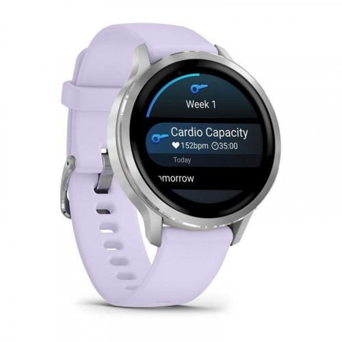 Garmin Venu 4 Bluetooth WiFi GPS 41mm AMOLED Morado Correa Silicona Resistencia Agua 5ATM SpO2 Pulsómetro Monitor Sueño