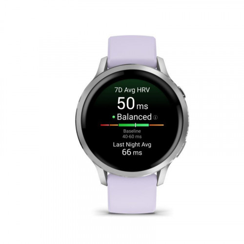 Garmin Venu 4 Bluetooth WiFi GPS 41mm AMOLED Morado Correa Silicona Resistencia Agua 5ATM SpO2 Pulsómetro Monitor Sueño