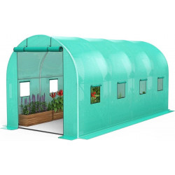 Garvee invernadero walk-In para exterior con estructura de acero galvanizado