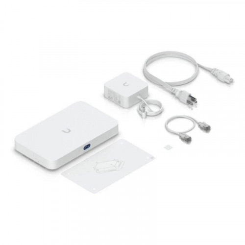 Gateway Ubiquiti UCG-Fiber ARM Cortex 4 Puertos LCM PoE 10Gbps Blanco