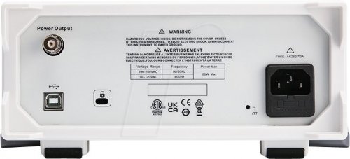 Generador de funciones, 40 MHz, 2 canales