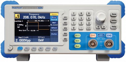Generador de funciones arbitrarias, 1 µHz ... 25 MHz