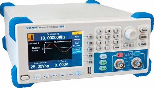Generador de funciones, arbitrio, 1 micHz ... 10 MHz, 2 canales