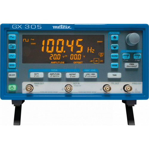 Generador de funciones GX 305 , DDS, 0,001 Hz ... 5 MHz