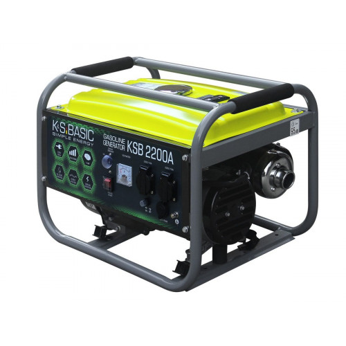 Generador de gasolina KSB 2200A, potencia máxima 2,2 kW