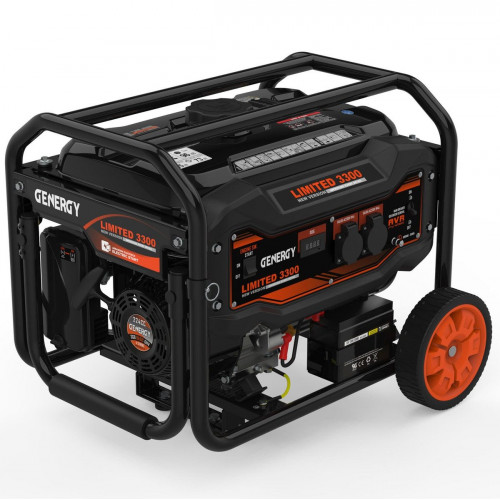 Generador GENERGY LIMITED3300 – 3300W de salida máxima a 230V – Salida estabilizada AVR – Arranque eléctrico - Obras, Emergencias y Vivienda Aislada