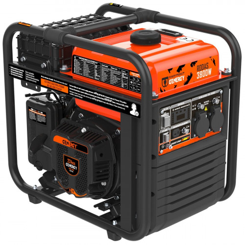 Generador inverter gasolina GENERGY RODAS - 3800W de potencia máxima - Arranque eléctrico