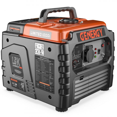 Generador inverter GENERGY LIMITED1000i – 1100W de salida máxima a 230V – Ligero y compacto ideal para hobbies