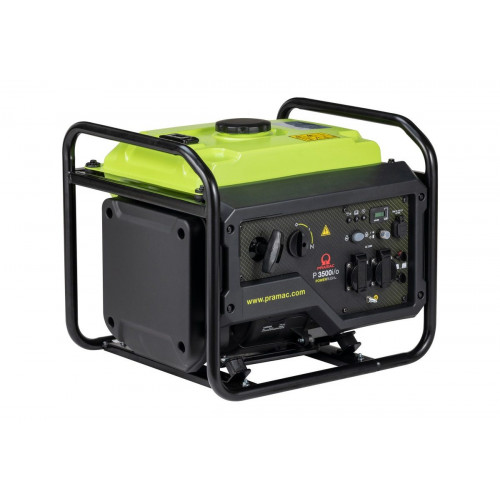 Generador Inverter PRAMAC P 3500 i/o - 3,3 kW - Arranque manual - 230V - 66 dB - tecnología PowerRush, electrodomésticos, herramientas, equipos sensibles, conexión en paralelo
