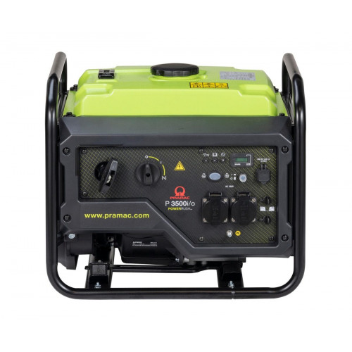 Generador Inverter PRAMAC P 3500 i/o - 3,3 kW - Arranque manual - 230V - 66 dB - tecnología PowerRush, electrodomésticos, herramientas, equipos sensibles, conexión en paralelo