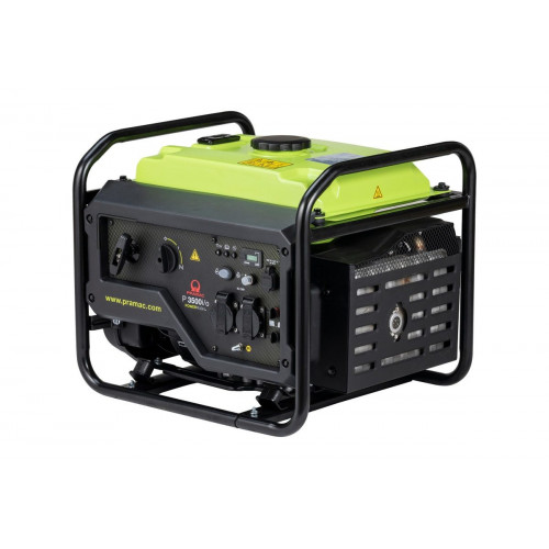 Generador Inverter PRAMAC P 3500 i/o - 3,3 kW - Arranque manual - 230V - 66 dB - tecnología PowerRush, electrodomésticos, herramientas, equipos sensibles, conexión en paralelo