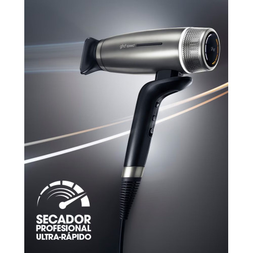 Ghd Speed Titanium negro secador de cabello profesional
