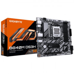 GIGABYTE AMD B840M DS3H Placa base - Procesadores AMD Ryzen 9000, VRM de 8+2+2 fases, hasta 8200 MHz DDR5, 2xPCIe 4.0 M.2, LAN 2.5GbE, USB 3.2 Gen 1
