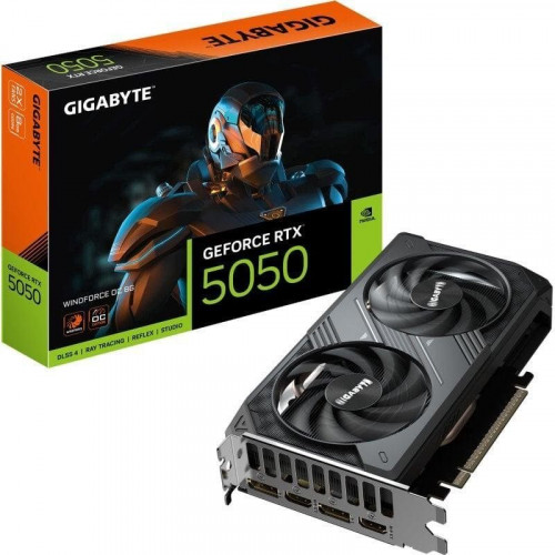 Gigabyte GeForce RTX 5050 WINDFORCE OC 8GB GDDR6 Reflex 2 RTX AI DLSS4