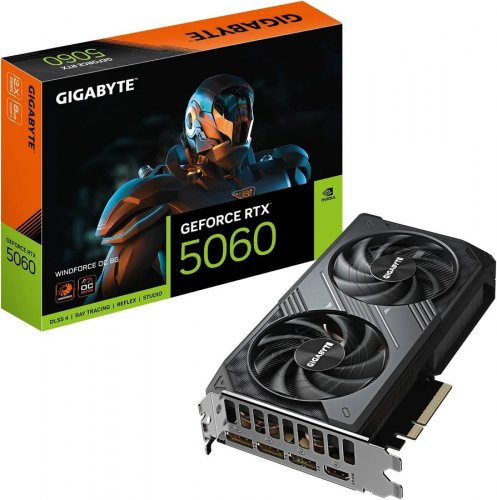 Gigabyte Tarjeta Gráfica GeForce RTX 5060 WINDFORCE OC 8GB GDDR7