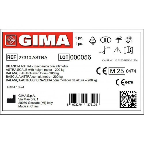 GIMA Báscula Astra con altímetro
