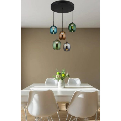Globo Lámpara colgante LED Minara 5 luces