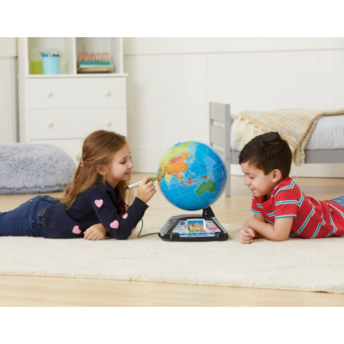 Globo terráqueo multimedia, Globo interactivo con pantalla y + 600 imágenes y vídeos de la BBC VTech