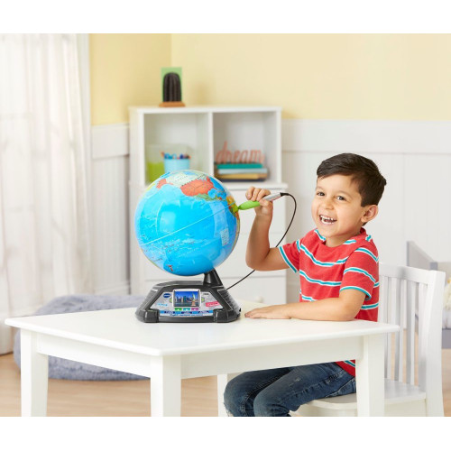Globo terráqueo multimedia, Globo interactivo con pantalla y + 600 imágenes y vídeos de la BBC VTech