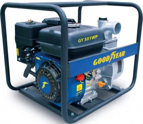 Goodyear Motobomba de agua a gasolina 4.100W. Motor de gasolina 4 tiempos