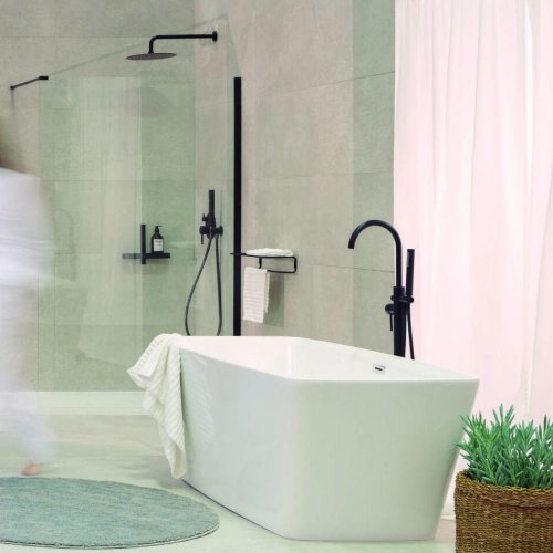 Grifería para bañera Exenta Baho Rondo negra