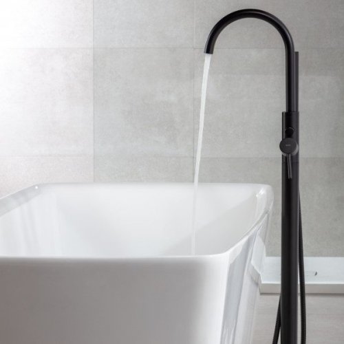 Grifería para bañera Exenta Baho Rondo negra