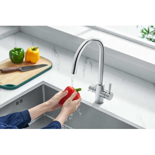 Grifo de cocina caño alto osmosis 3 vías PHILIPS ASH3510/10 cromo