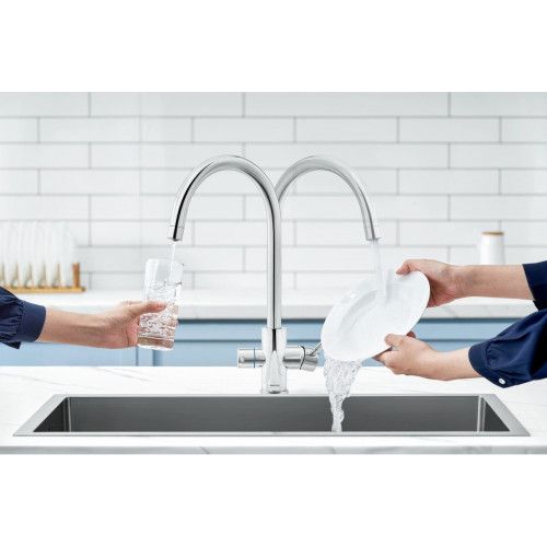 Grifo de cocina caño alto osmosis 3 vías PHILIPS ASH3510/10 cromo