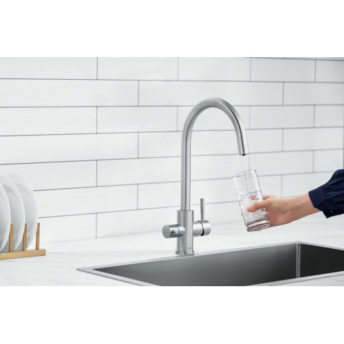 Grifo de cocina caño alto osmosis 3 vías PHILIPS ASH3511/10 acero inox cepillado