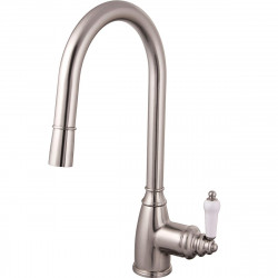Grifo de cocina monomando alto+extraíble ESSEBAGNO Ascott en inox