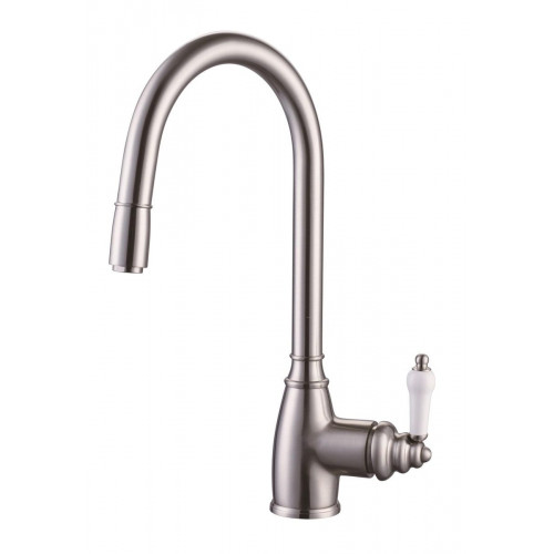 Grifo de cocina monomando alto+extraíble ESSEBAGNO Ascott en inox