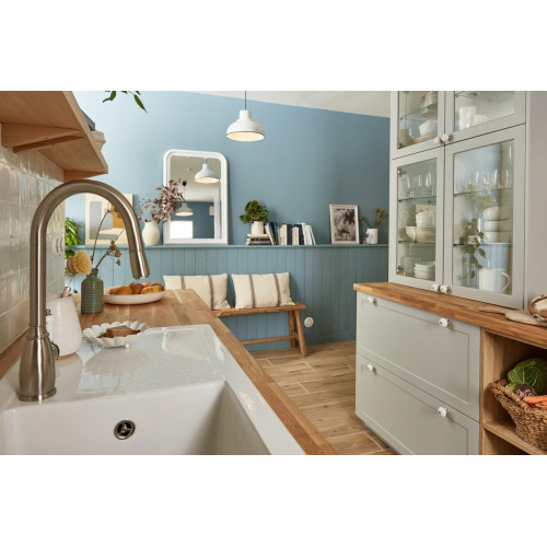 Grifo de cocina monomando alto+extraíble ESSEBAGNO Ascott en inox