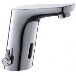 Grifo de lavabo EDOUARD ROUSSEAU con sensor infrarrojos cromo brillo. Alimentación por pilas. Antical. Latón.