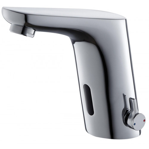 Grifo de lavabo EDOUARD ROUSSEAU con sensor infrarrojos cromo brillo. Alimentación por pilas. Antical. Latón.
