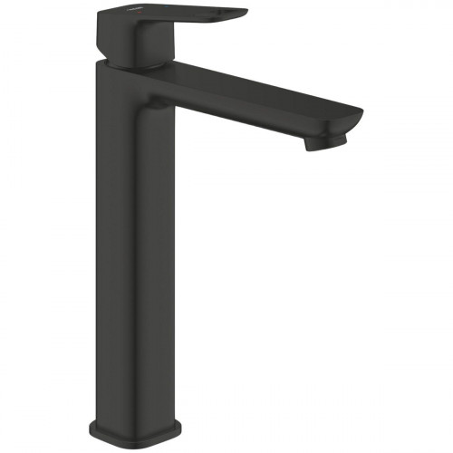 Grifo de lavabo GROHE Clova Pulse monomando caño alto negro mate. Antical. Latón.