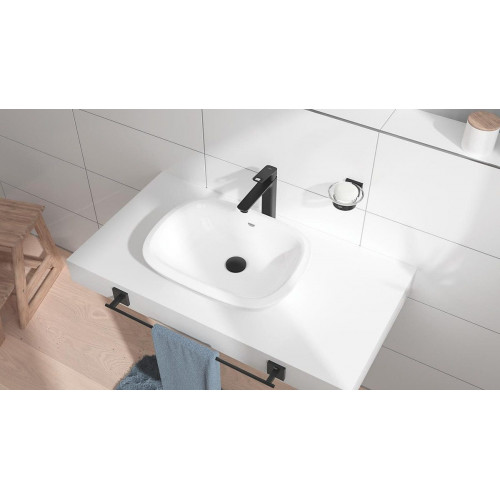 Grifo de lavabo GROHE Clova Pulse monomando caño alto negro mate. Antical. Latón.