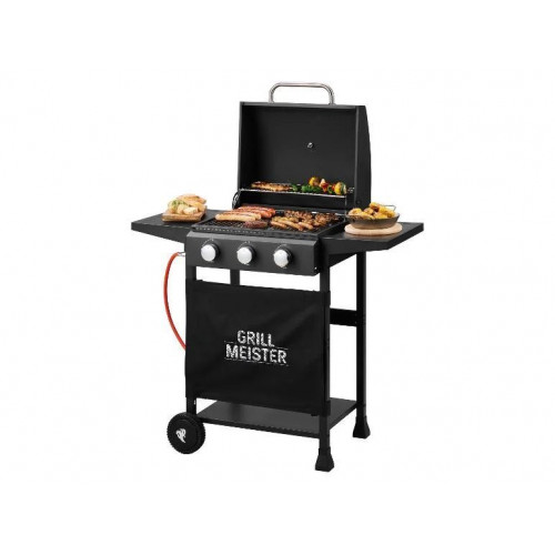 GRILLMEISTER Barbacoa de gas 3 quemadores