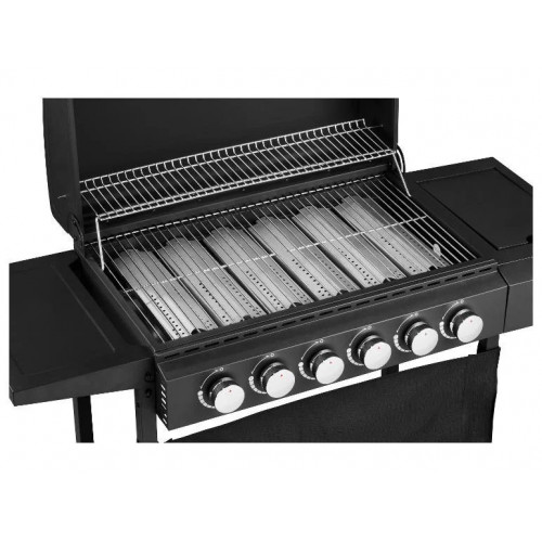 GRILLMEISTER Barbacoa de gas con 6 + 1 quemadores lateral