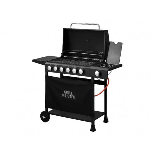 GRILLMEISTER Barbacoa de gas con 6 + 1 quemadores lateral