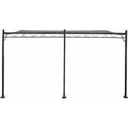 Gris Cenador de metal 3 x 4 m