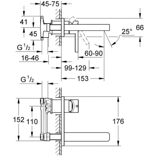 GROHE Cuerpo de instalación universal montado (32635)