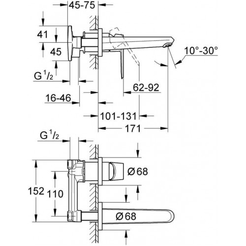 GROHE Cuerpo de instalación universal montado (32635)