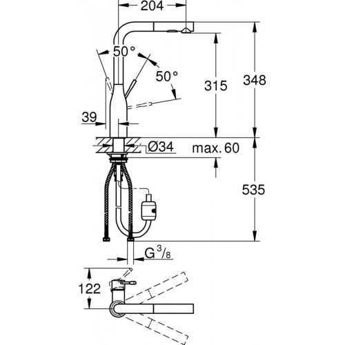 GROHE Essence cool sunrise cepillado (30270GN0)
