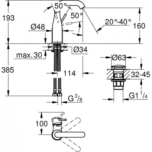 GROHE Essence M-Size (23798001)