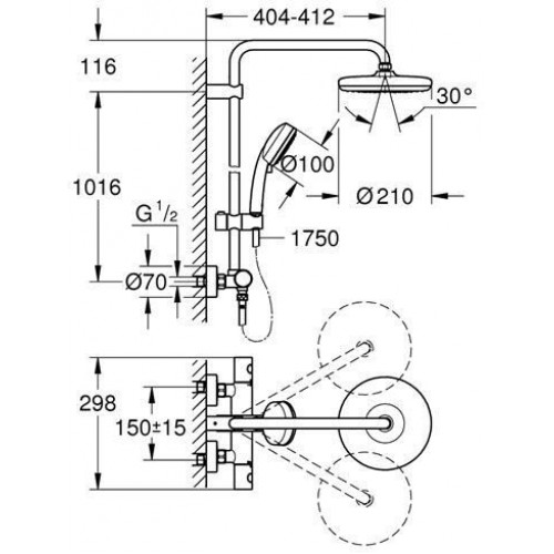 GROHE Tempesta Cosmopolitan System 210 (27922001)