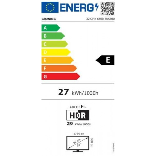 Grundig 32 GHH 6500 - Televisor LED de 32 pulgadas HD Ready Android